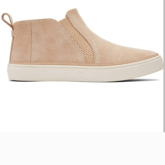 Toms Shoes - NWT Toms Beige Suede High-Top Slip-On Sneakers - 8.5